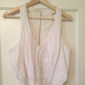 Banana Republic Textured White Sundress